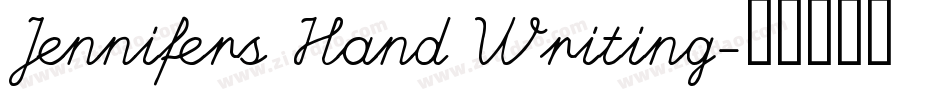 Jennifers Hand Writing字体转换